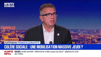18 septembre: "On manifeste premièrement contre le budget présenté par François Bayrou", indique Cyril Chabanier, président du syndicat CFTC