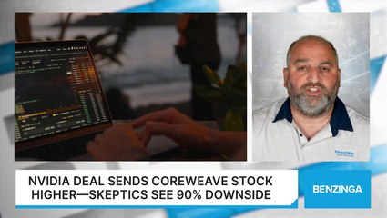 Nvidia Deal Sends CoreWeave Stock Higher—Skeptics See 90% Downside