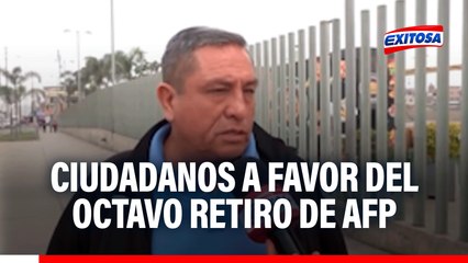 Ciudadanos a favor del octavo retiro de AFP: "No pueden imponer un reglamento a costa de la plata de la gente"