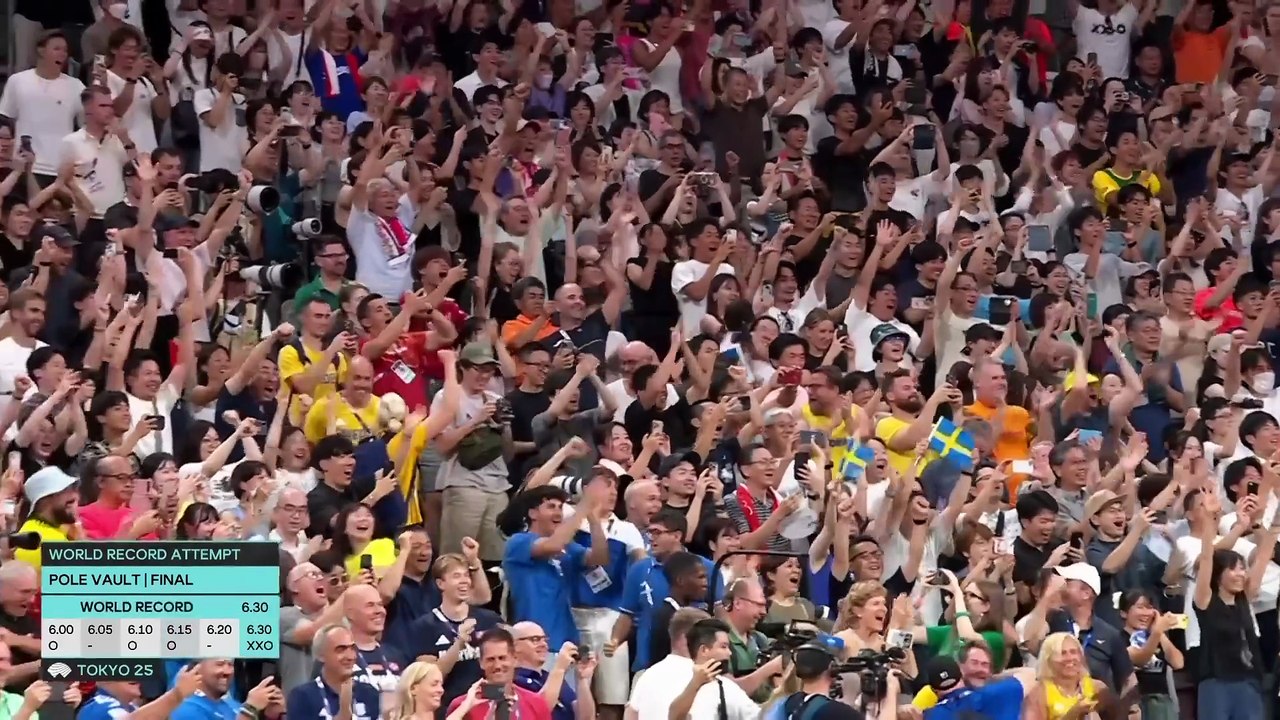 Récord mundial de 6,30 m para Duplantis en Tokio | Campeonato Mundial de Atletismo Tokio 25