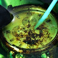 Day in a restoration factory. Detailed production process of watch repair