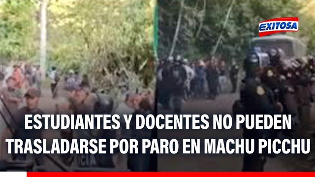Estudiantes y docentes no pueden trasladarse por paro en Machu Picchu: Suspendimos las clases presenciales