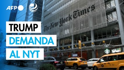 Trump demanda al New York Times por 15,000 mdd por difamación