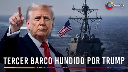 Trump confirma hundimiento de tercera embarcación venezolana en el Caribe y lanza advertencia