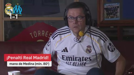 RONCERO | REACCIÓN al PENALTI de MEDINA y GOL de MBAPPÉ | REAL MADRID 2 vs OLYMPIQUE DE MARSELLA 1