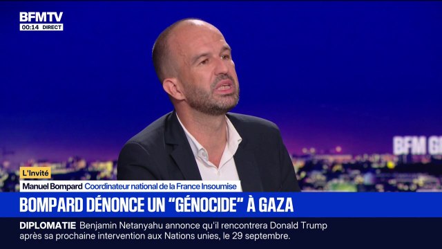Offensive israélienne à Gaza: Je suis indigné, bouleversé par ce qu'il se passe , indique Manuel Bompard, coordinateur national de LFI