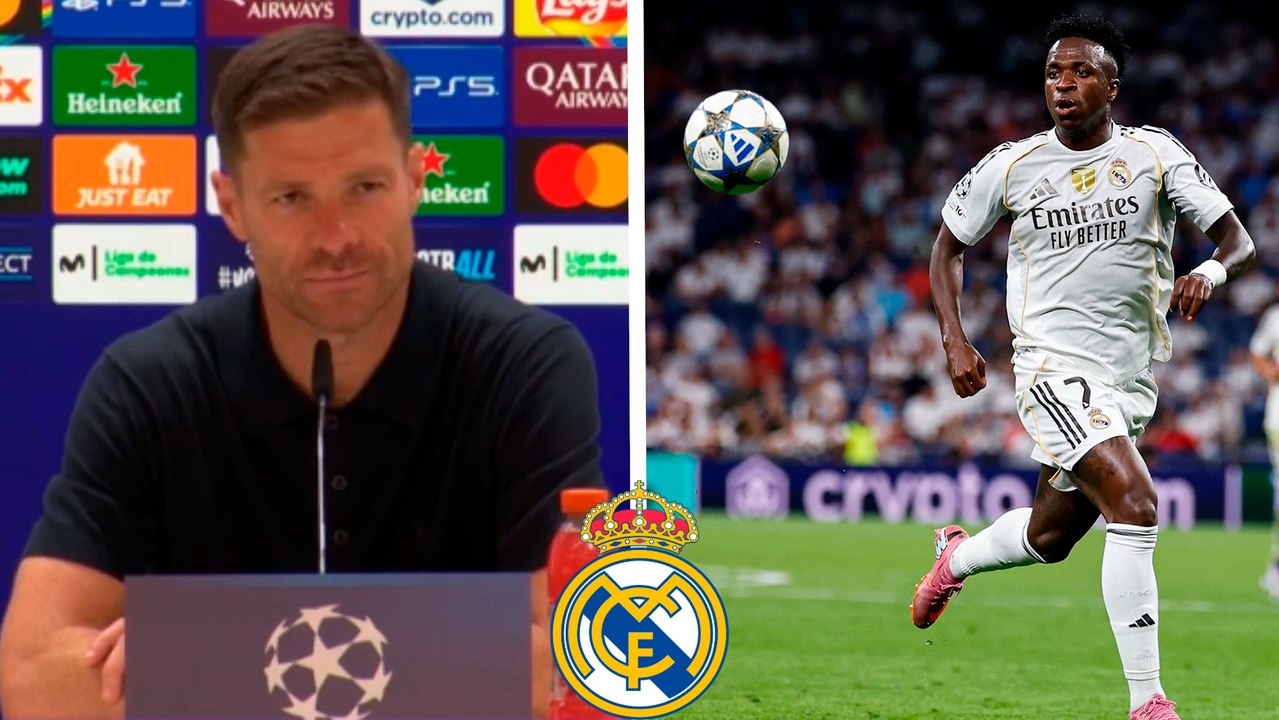 Xabi Alonso explica la suplencia de Vinícius Jr. en la victoria del Real Madrid en Champions: "Nadie va a jugar todos los partidos"