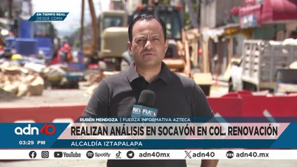 Así avanzan los trabajos en el megasocavón que se tragó un camión de refrescos en Iztapalapa