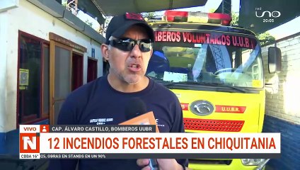 12 INCENDIOS FORESTALES EN LA CHIQUITANIA