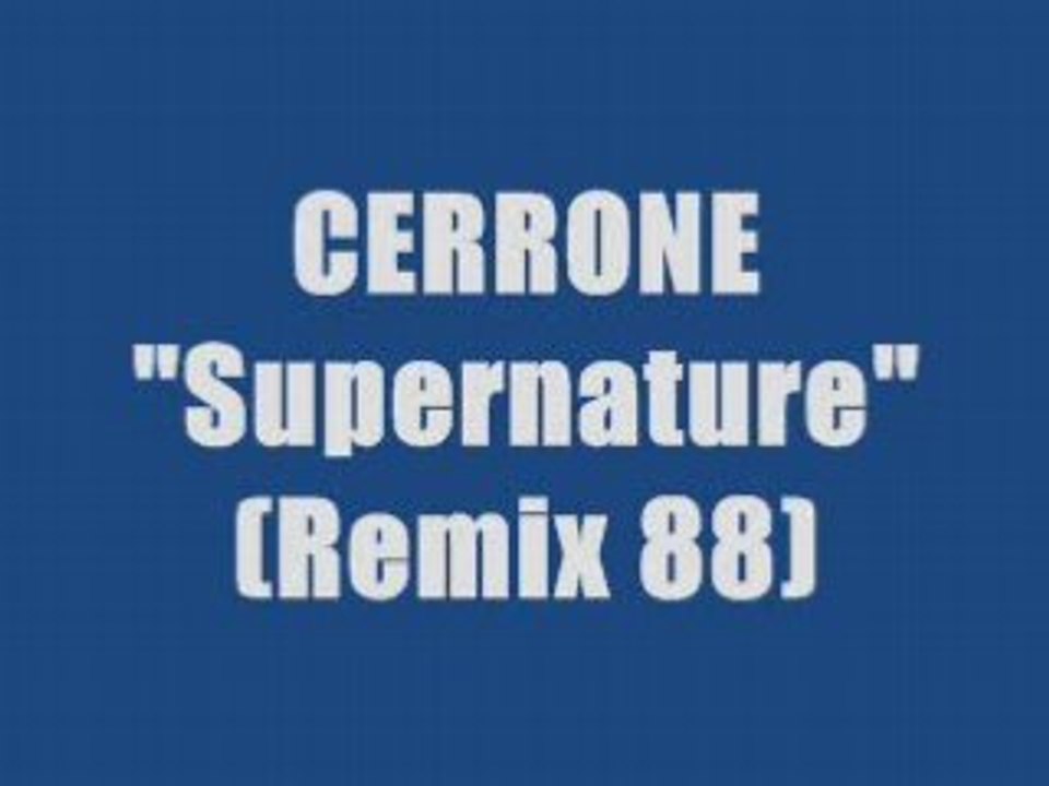 Cerrone - Supernature '88