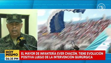 El mayor de infantería Ever Chacón, tiene evolución positiva luego de la intervención quirúrgica