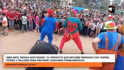 El proyecto que recorre Misiones con teatro prevenir consumos problemáticos