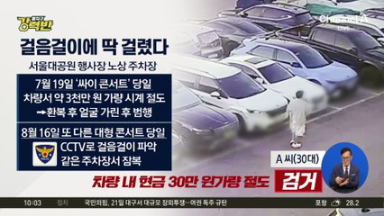 [돌직구 강력반]이벤트 노린 차량털이범…걸음걸이에 딱 걸렸다