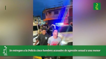 Se entregan a la Policía cinco hombres acusados de agresión sexual a una menor