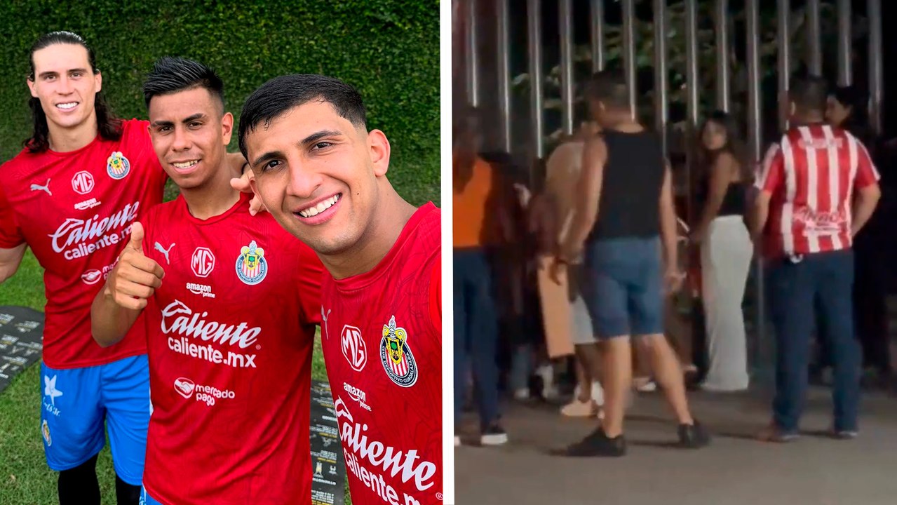 Jugadores de Chivas interrumpen su concentración para convivir con aficionados previo a juego vs Tigres