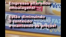 Empresa MEXEM na embalagem. Diminuíram o tamanho do biscoito NESFIT