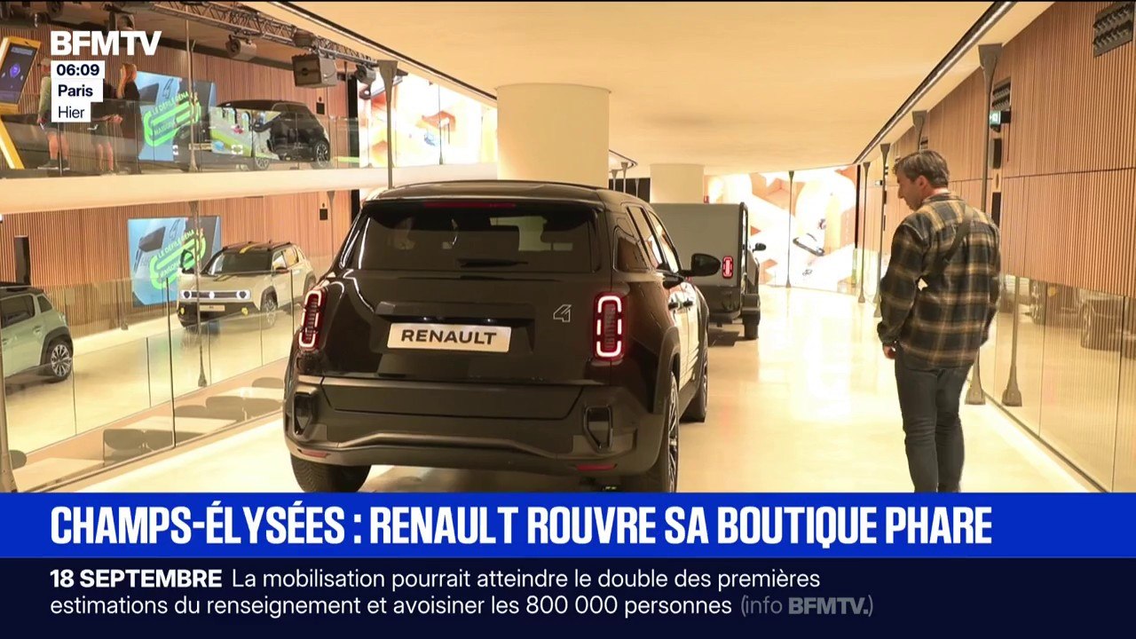 Après trois ans de travaux, la boutique Renault des Champs-Élysées rouvre ses portes