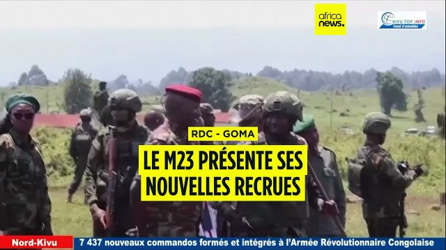 RDC - Goma : les rebelles du M23 présentent leurs nouvelles recrues
