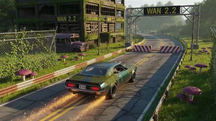 I made this car racing with text prompting #genai #ai