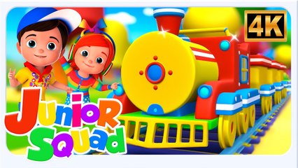 Wheels on Train em Português | Kids TV 4K - Música Infantil e Educação