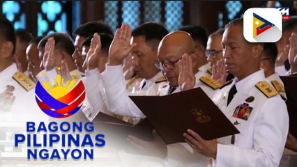 PBBM, pinangunahan ang panunumpa sa tungkulin ng mga bagong na-promote na opisyal ng AFP