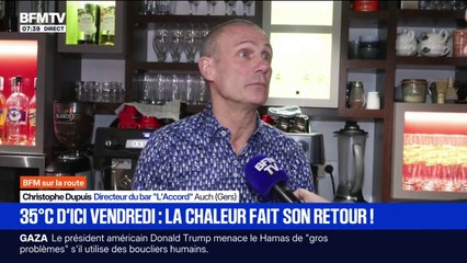 À Auch, dans le Gers, les habitants se préparent à voir le mercure grimper à 35 degrés d'ici vendredi