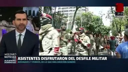 Desfile militar en la Ciudad de México reúne a miles de asistentes
