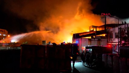 Samsun’da kereste fabrikasında yangın çıktı