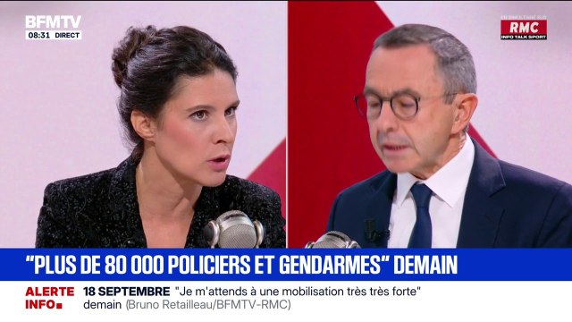 Mobilisation du 18 septembre: Plus de 80.000 policiers, gendarmes, drones et 24 centaures, seront mobilisés , explique Bruno Retailleau, ministre démissionnaire de l'Intérieur