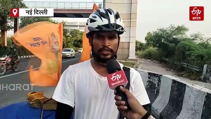 साइकिल यात्रा के जरिए संकल्प, 12 हजार किमी की कठिन यात्रा जारी,अब तक 11 ज्योतिर्लिंग और तीन धाम के दर्शन