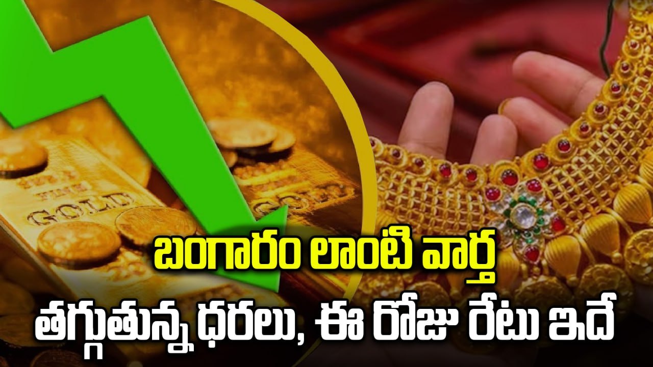Gold Price Today : భారీగా తగ్గిన బంగారం ధరలు, పసిడి ప్రియులకు పండగే | Silver Price | Oneinida Telugu