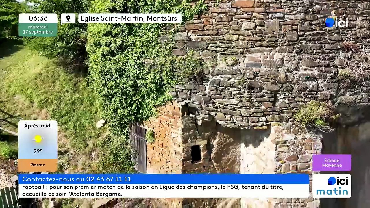 17/09/2025 - ici matin par ici Mayenne en vidéo