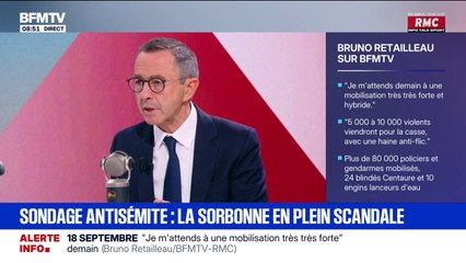 “Lamentable”: Bruno Retailleau réagit au message antisémite partagé sur un groupe Whatsapp d’étudiants de la Sorbonne