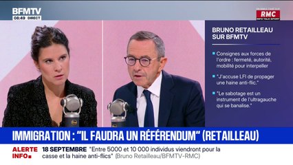 Réforme des retraites: "Je tiens à un système par répartition parce que c'est la solidarité entre les générations", explique Bruno Retailleau