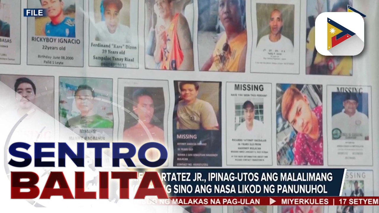 Mag-asawa na umano’y nagtangkang manuhol sa pamilya ng isa sa mga nawawalang sabungero, arestado sa Antipolo City; malalimang imbestigasyon sa kaso ng ‘missing sabungeros’, ipinag-utos  | ulat ni Ryan Lesigues