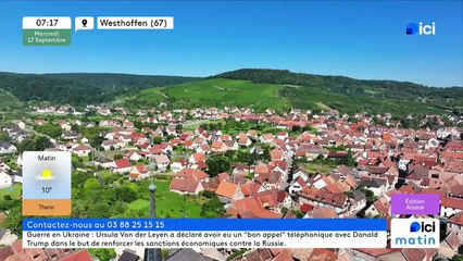17/09/2025 - ici matin par ici Alsace en vidéo