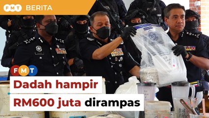 4 ditahan, polis rampas dadah hampir RM600 juta