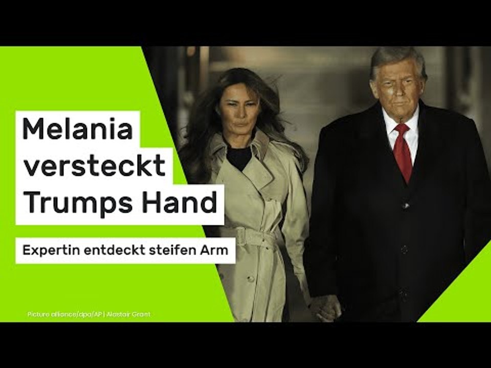 Donald Trump: Melania versteckt Trumps Hand - Expertin entdeckt steifen Arm