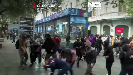 Protesters clash with police in Quito over fuel subsidy cuts