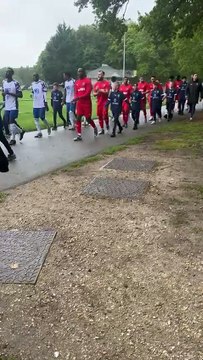 Entrée des joueurs - 3ème tour de Coupe de France vs Entente Sannois Saint-Gratien