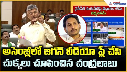 CM Chandrababu: అసెంబ్లీలో జగన్ వీడియో ప్లే చేసి చుక్కలు చూపించిన  చంద్రబాబు | Asianet News Telugu