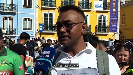 پرتغال؛ هزاران مهاجر برای حقوق اقامتی و شغلی خود در لیسبون تظاهرات کردند