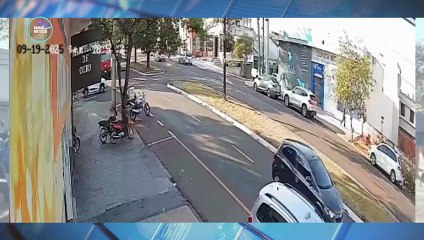 Flagrante: homem recém-saído do hospital sofre grave acidente de trânsito em Maringá