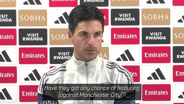 Arteta refuses to rule Saka and Odegaard out for Manchester City clash