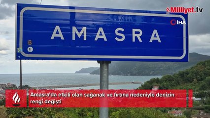 Amasra'da denizin rengi değişti