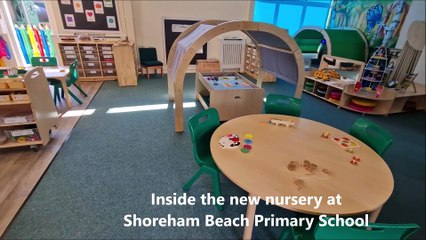 See inside the new nursery at Shoreham Beach Primary School