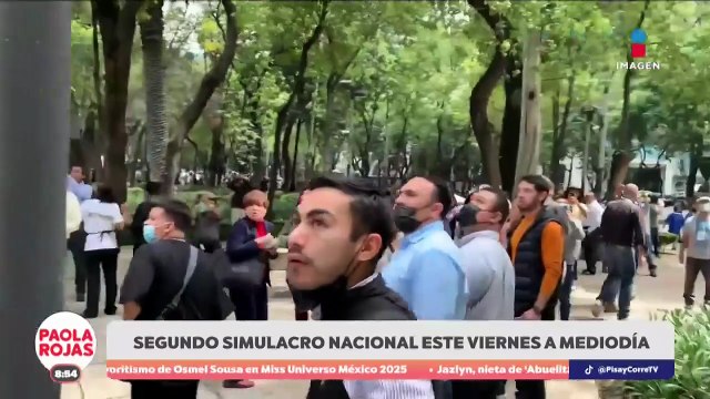 México realiza segundo simulacro nacional con alerta masiva | DPC con Paola Rojas