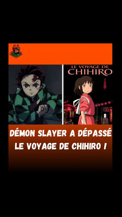 DEMON SLAYER DÉPASSE LE VOYAGE CHIHIRO AU BOX OFFICE CINÉMA JAPONAIS !