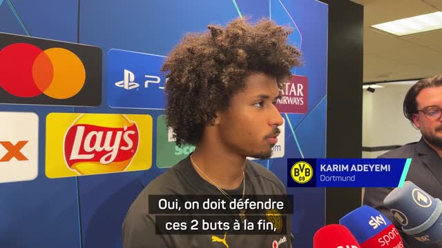 Dortmund - Adeyemi et Kehl déçus du résultat mais pas de la performance
