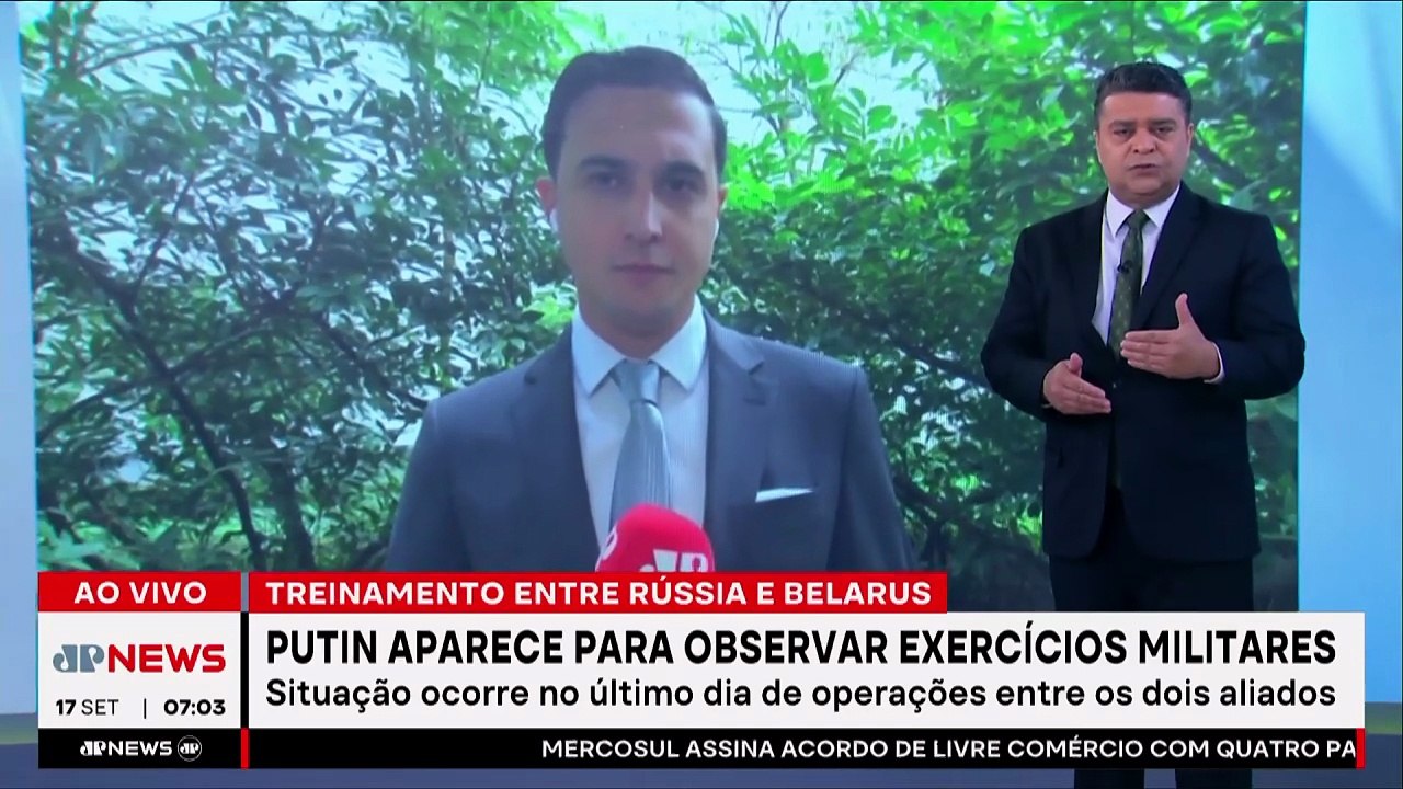 Putin surge de farda em exercícios militares da Rússia com Belarus